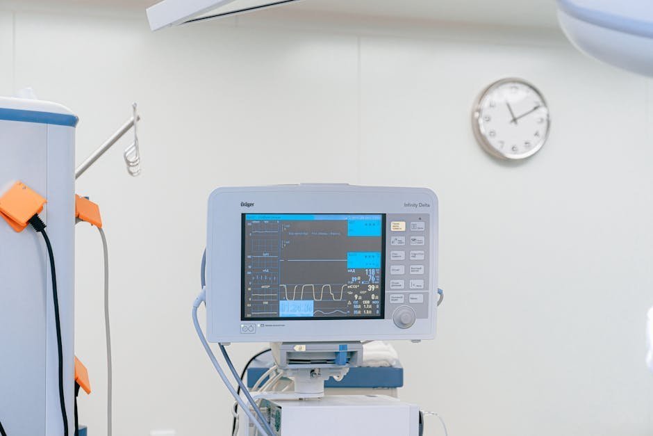 Emergency department monitor showing seizure activity in a patient withdrawing from alcohol